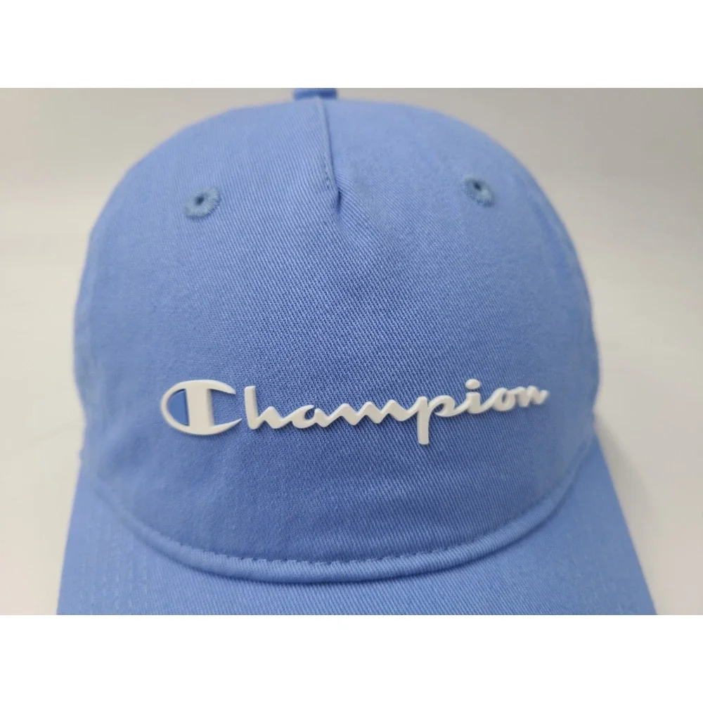 Women Champion Brand Strapback Adjustable Hat Cap Cotton Casual Sport Blue White